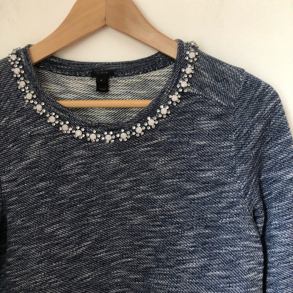J. Crew Embellished Sweater